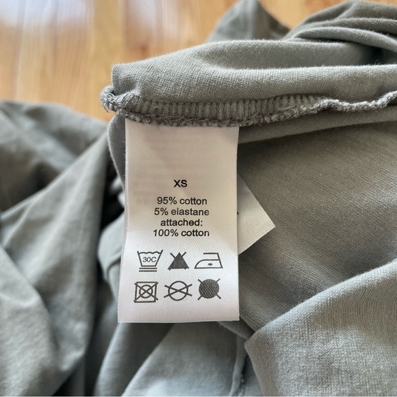 RUNDHOLZ Black Label Plankton Gray Long Sleeve Short Tulip Lagenlook Dress XS - Picture 9 of 11